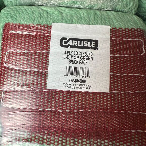 Carlisle 12pcs Mop Head FoodService Products 369484B09 Looped-End With Red Band - Picture 6 of 7